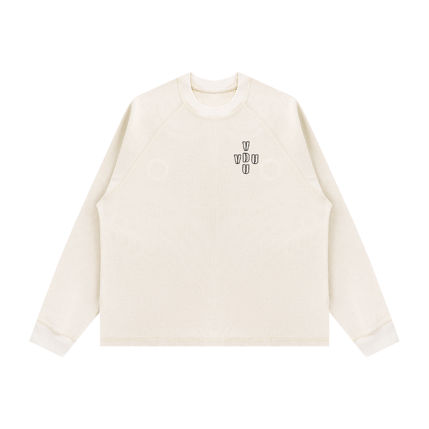 Unisex Vintage Wash Boxy  Waffle T-Shirt