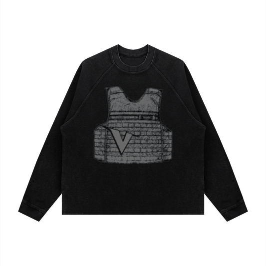 V-Armour Wash Boxy  Waffle T-Shirt