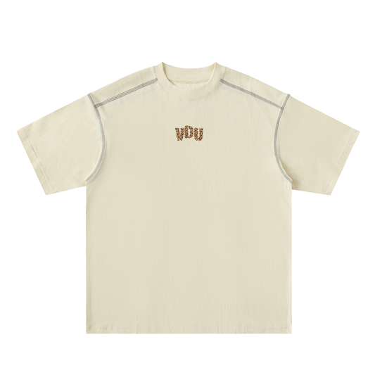 VDU Oversized Stitched Cotton Tee